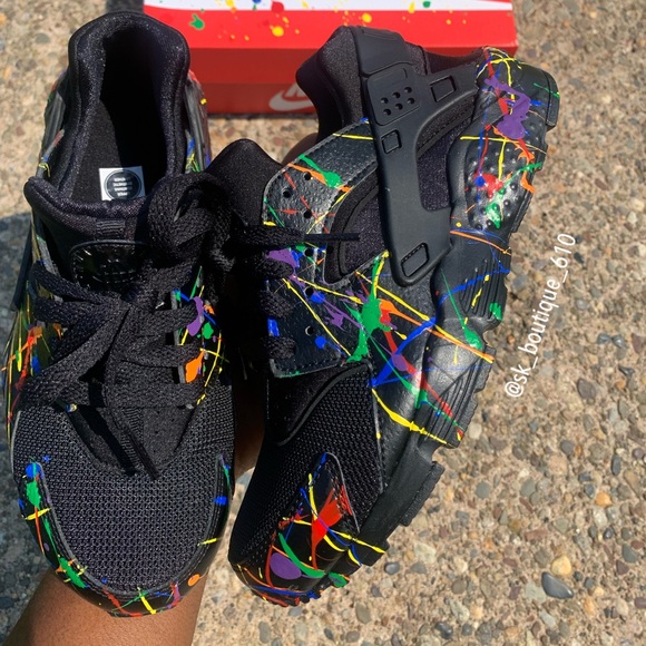 Custom Nike huarache size 4.5 grade school - Picture 3 of 4